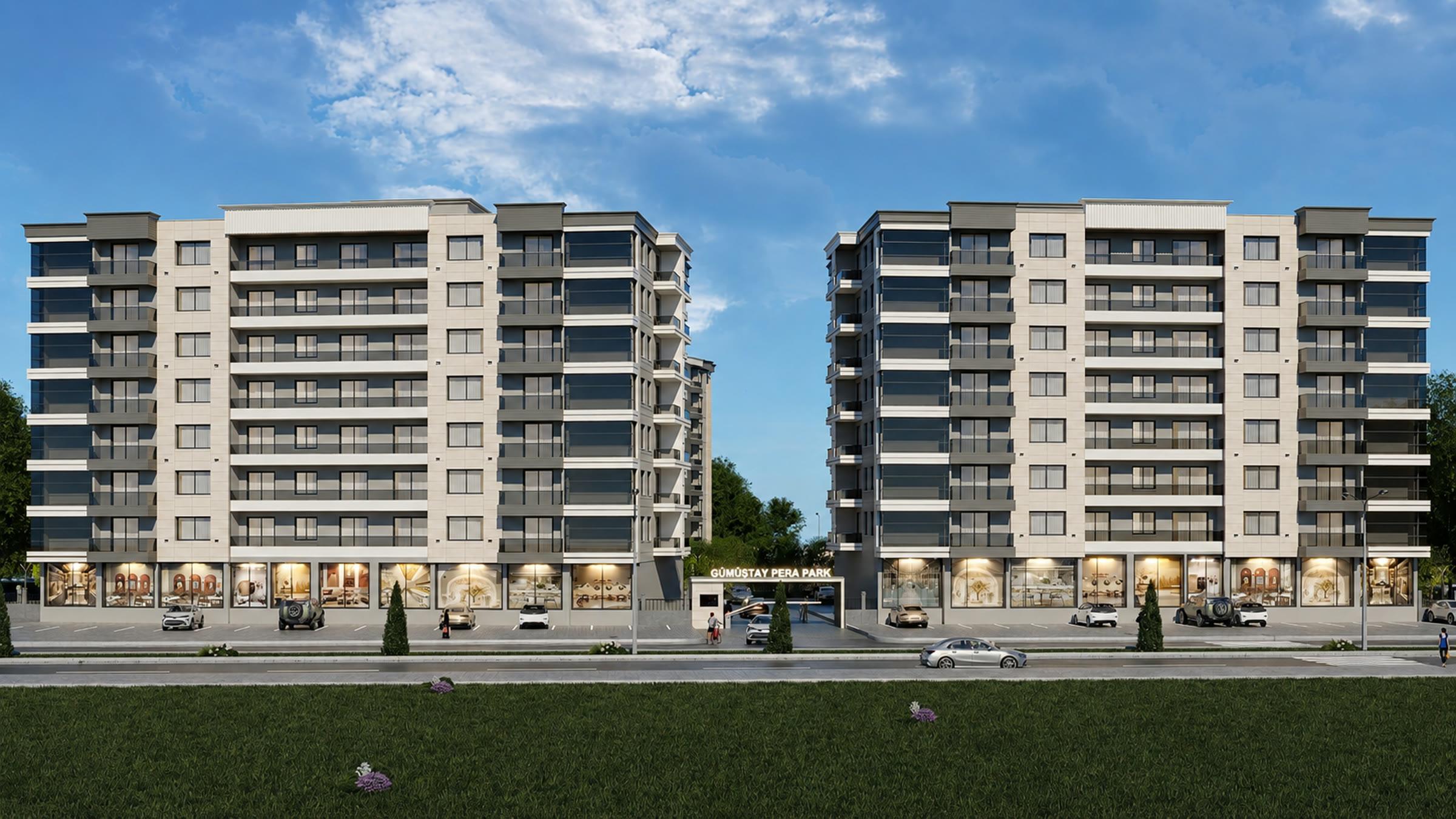 Gümüştay Pera Park projesi dış görünümü