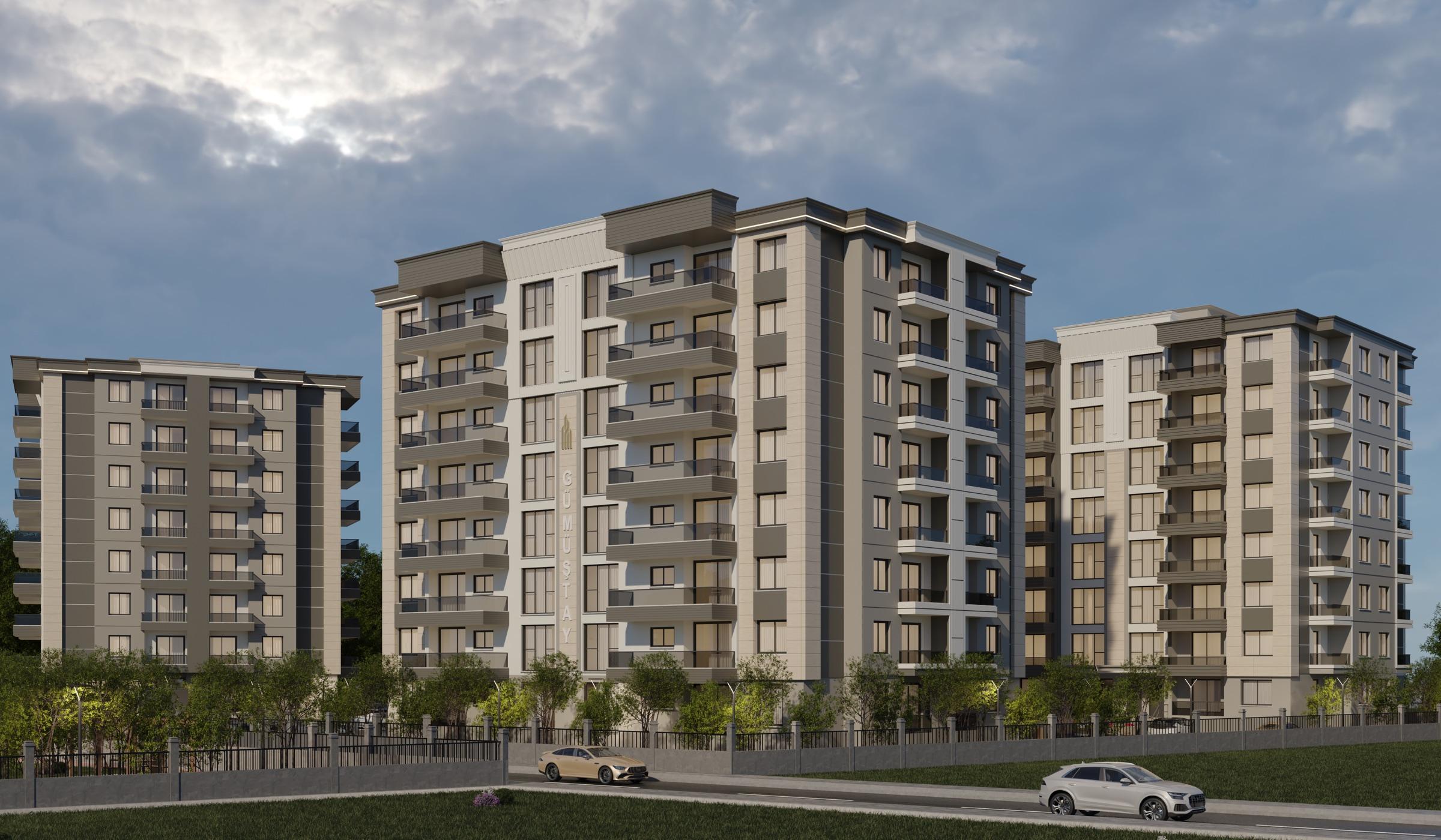 Pera Park güneybatı cephesi gündüz görünümü